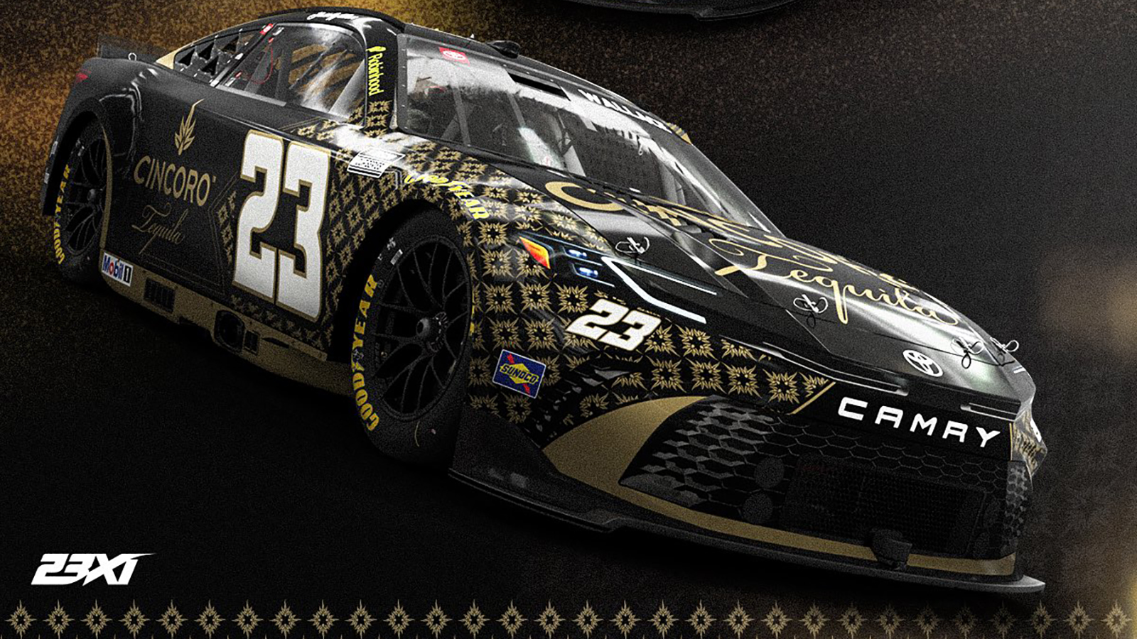 Bubba Wallace's Cincoro Tequila paint scheme for this weekend's race at New Hampshire Motor Speedway.