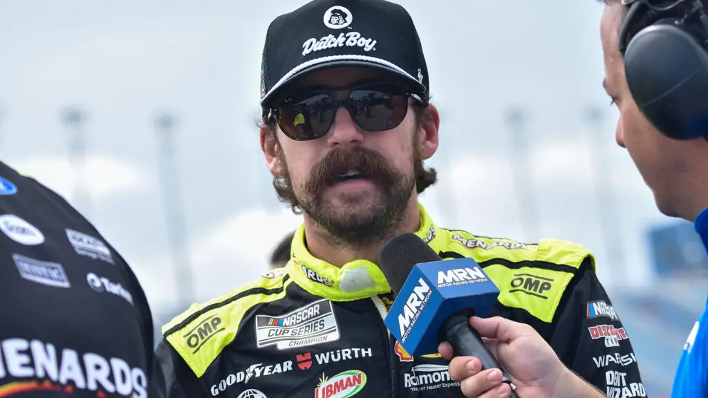 Ryan Blaney paced NASCAR Cup Series practice for the Enjoy Illinois 300 at World Wide Technology Raceway