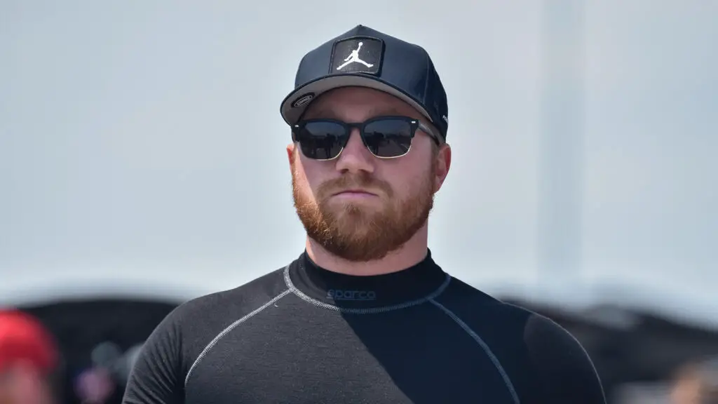 Tyler Reddick inherited the pole for the Cook Out Southern 500 after lightning forced NASCAR to cancel on-track activity.