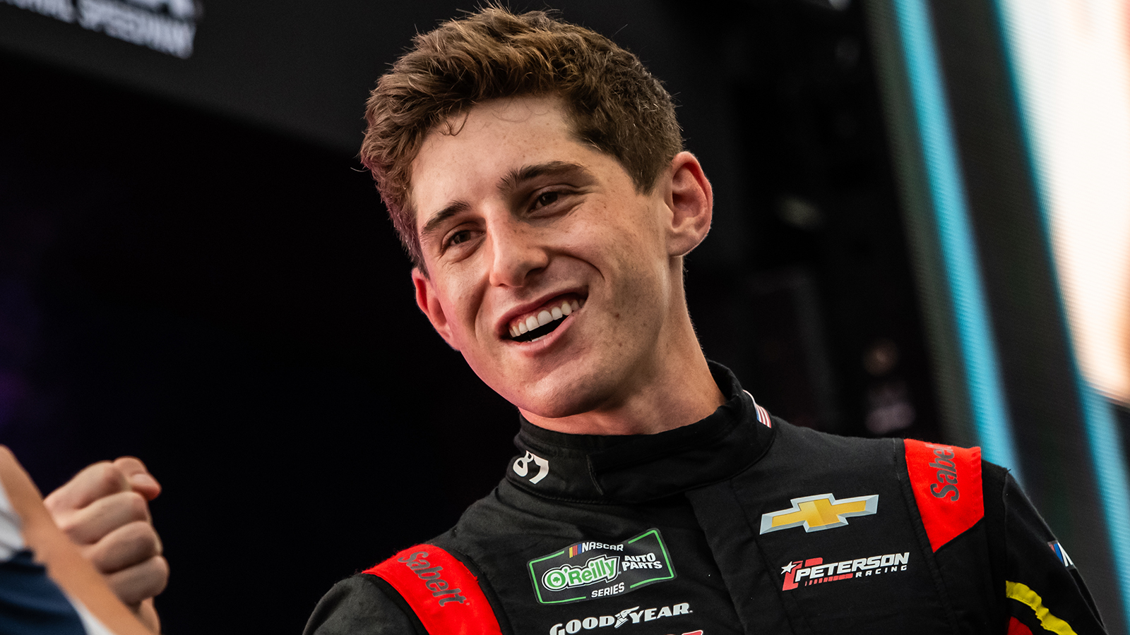 Nick Sanchez will start from the pole position in Saturday's NASCAR Craftsman Truck Series race at Kansas Speedway after rain washed out practice and qualifying on Friday.
