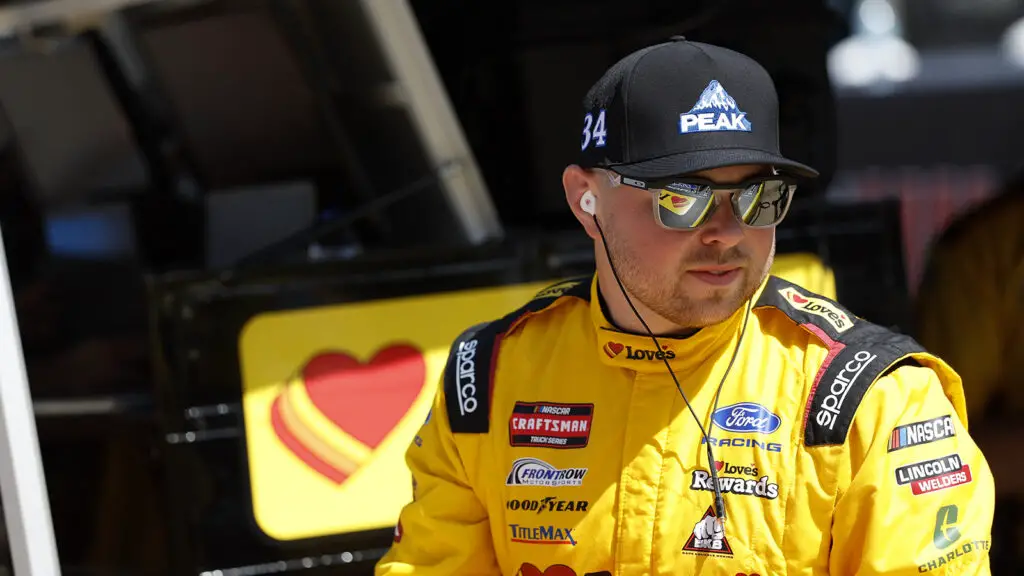 Layne Riggs was the fastest driver in NASCAR Craftsman Truck Series practice at Charlotte Motor Speedway
