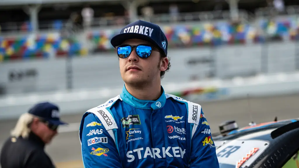 Sam Mayer was unhappy with the competition in the NASCAR O'Reilly Auto Parts Series after Sunday night's Blue Cross NC 300 at Charlotte Motor Speedway.
