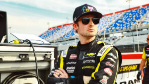 Connor Mosack took the pole for Friday night's NASCAR Craftsman Truck Series ecosave 200 at Charlotte Motor Speedway