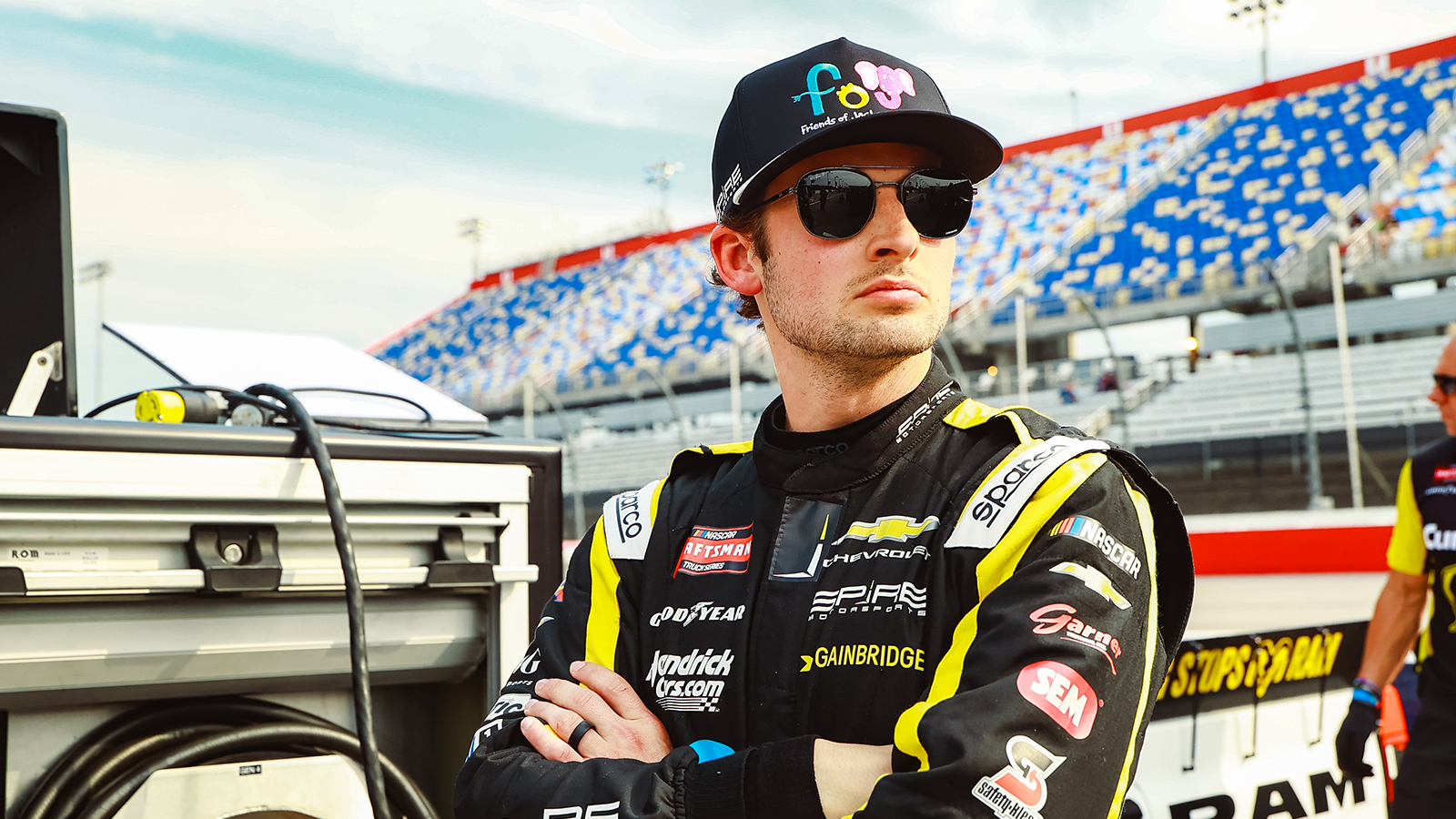 Connor Mosack took the pole for Friday night's NASCAR Craftsman Truck Series ecosave 200 at Charlotte Motor Speedway